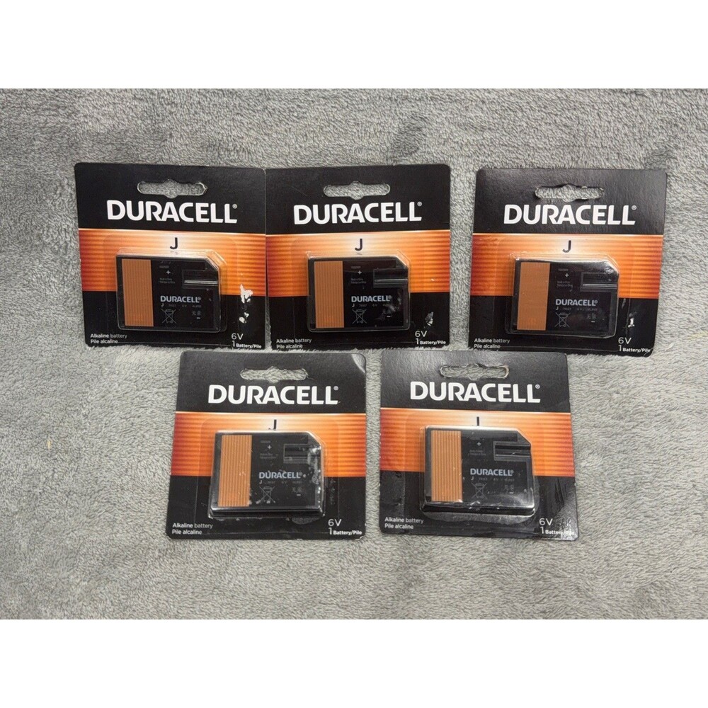 Duracell 6V J Alkaline Batteries 1412AP 7K67 4LR61 KJ EN539 Exp 2028 Lot Of 5